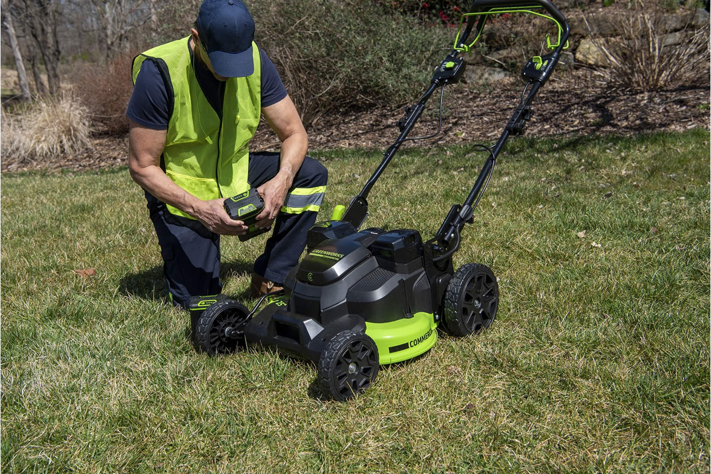 Газонокосилка аккумуляторная GREENWORKS GC82LM61S TwinForce без АКБ и ЗУ (2515607)