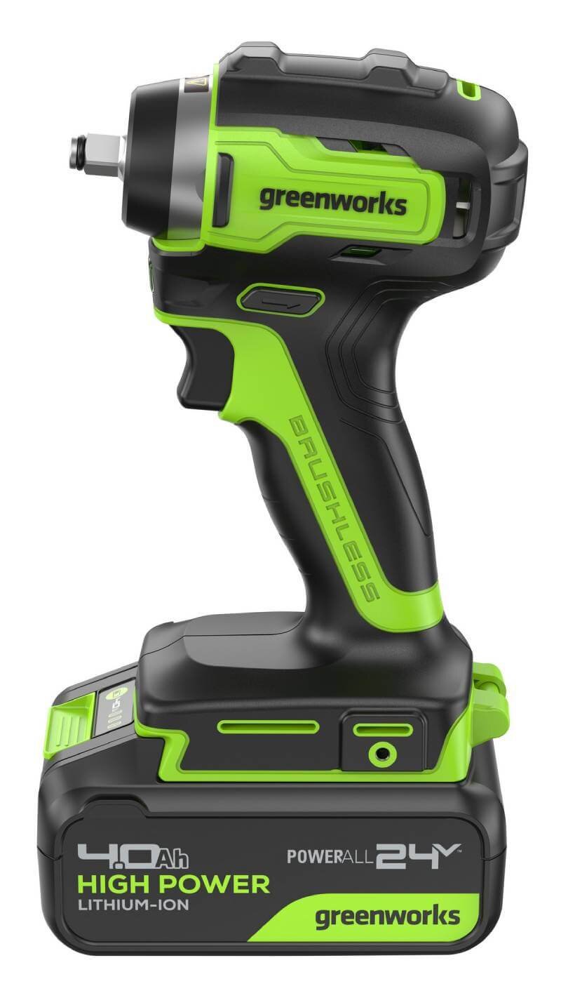 Гайковерт аккумуляторный ударный GREENWORKS G24IW200 (3803607CUB)