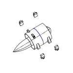 Мотор в сборе Greenworks RA361001816B для G82B5