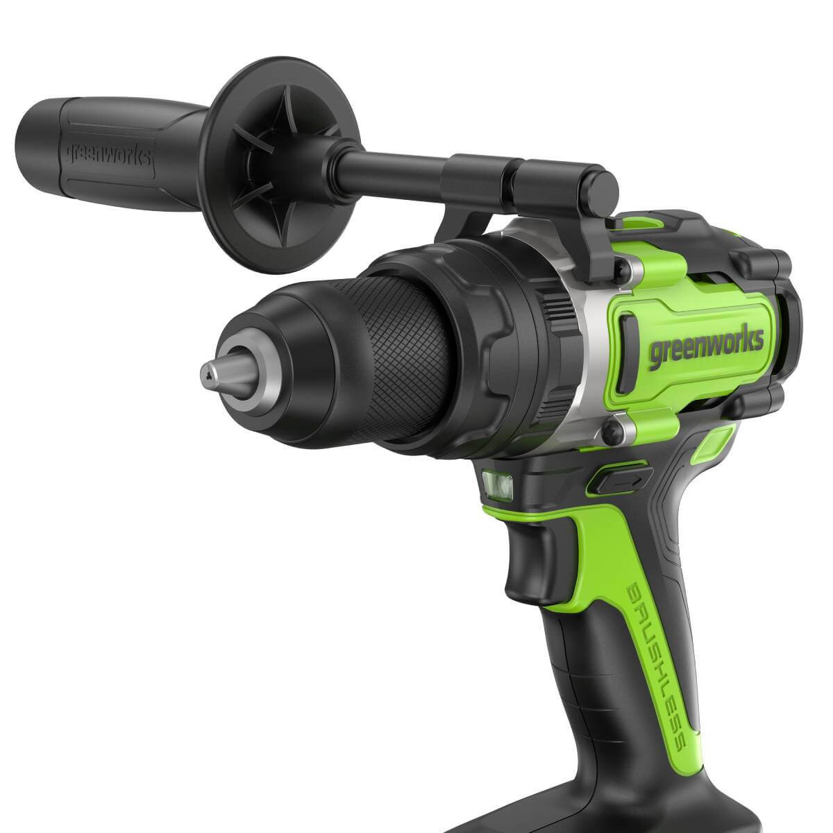 Дрель-шуруповерт ударный Greenworks GD24DD140 Anti-kickback (3707607CUD) [24В, 2х4.0 Ач, бесщеточный, кейс]