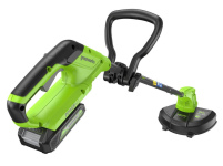 Триммер аккумуляторный GREENWORKS G24L(S)T25K2 (2113307SA) [24В, 1х2.0 Ач, з/у]