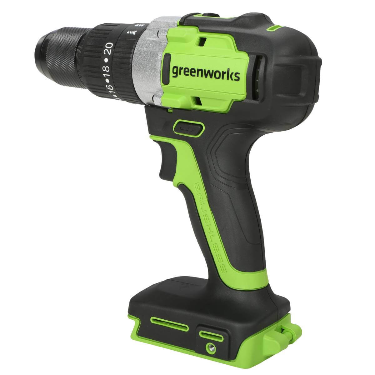 Шуруповерт ударный Greenworks GD24DD60 (3704107) [24В, без акб и з/у, бесщеточный, картон]