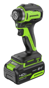 Гайковерт аккумуляторный ударный GREENWORKS G24IW200 (3803607CUB)