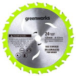 Диск пильный по дереву GREENWORKS 115х9.5х24Т (2952507)