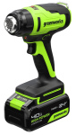 Фен строительный аккумуляторный (термофен) GREENWORKS G24HG (3400207CUB)