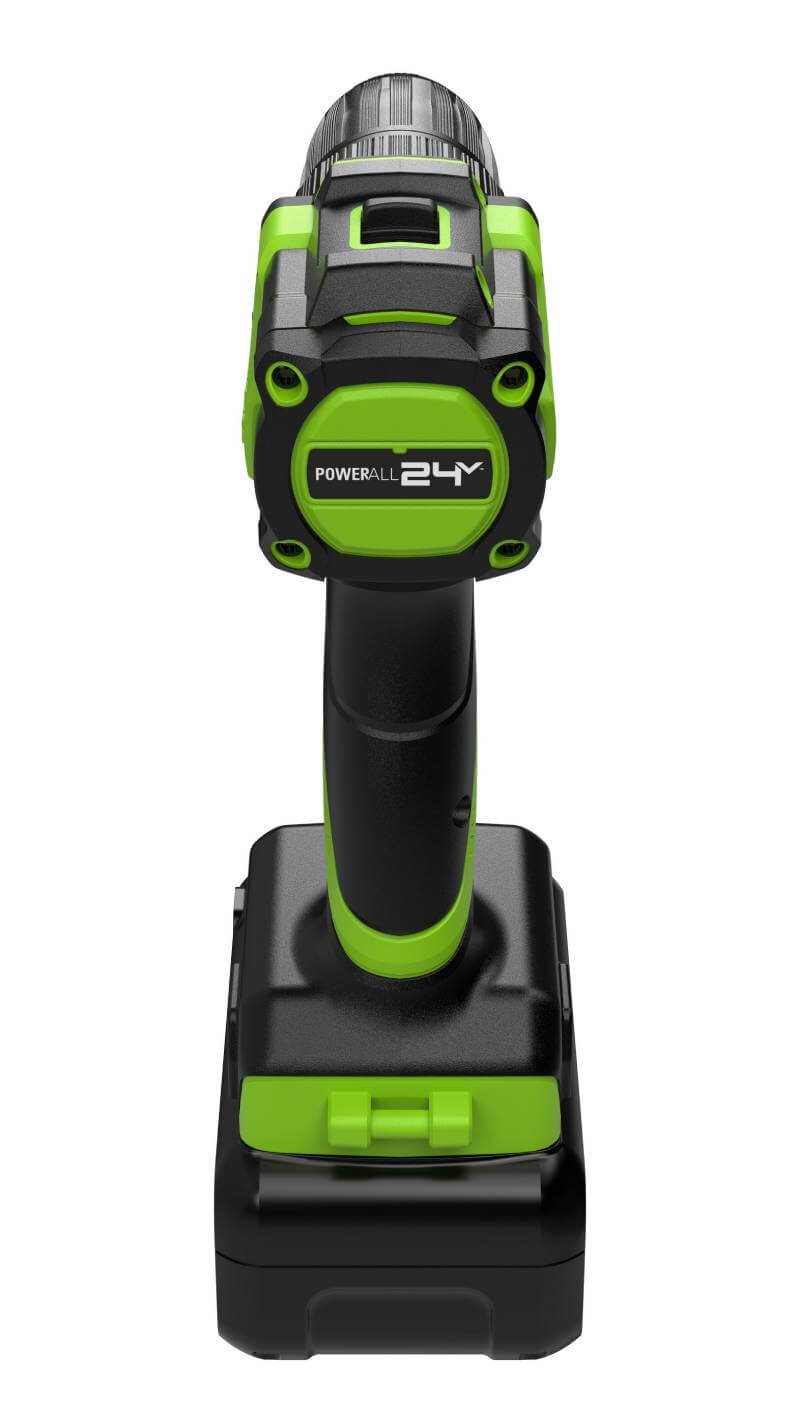 Дрель-шуруповерт Greenworks DD345 (3708307CUB) [24В, 1х4.0 Ач, бесщеточный, кейс]