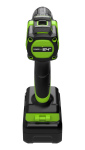 Дрель-шуруповерт Greenworks DD345 (3708307CUB) [24В, 1х4.0 Ач, бесщеточный, кейс]