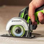 Шлифмашина угловая аккумуляторная мини GREENWORKS GD24UCS (3402007CUA)