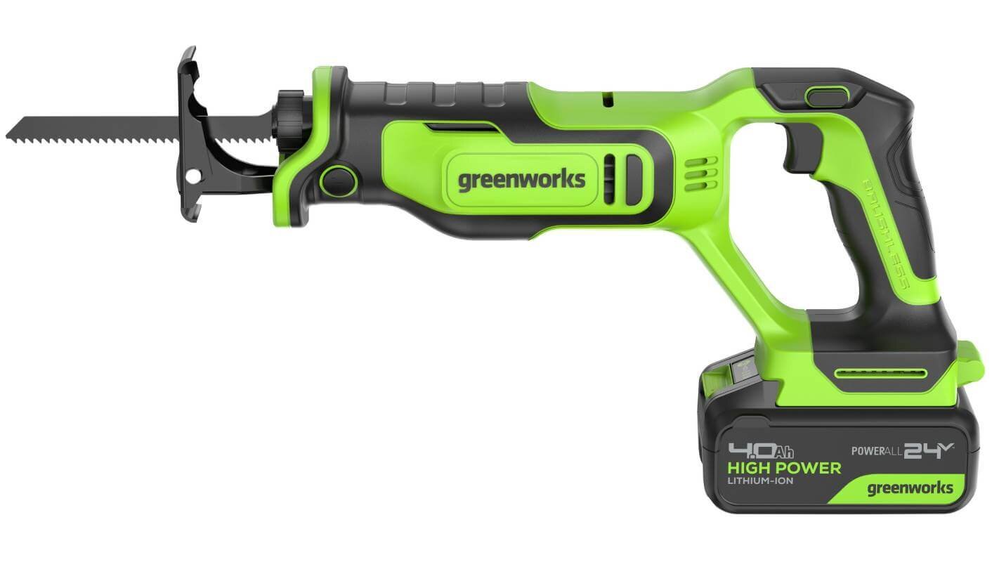 Пила сабельная аккумуляторная GREENWORKS GPT-BLRS-1 (1200607CUB)
