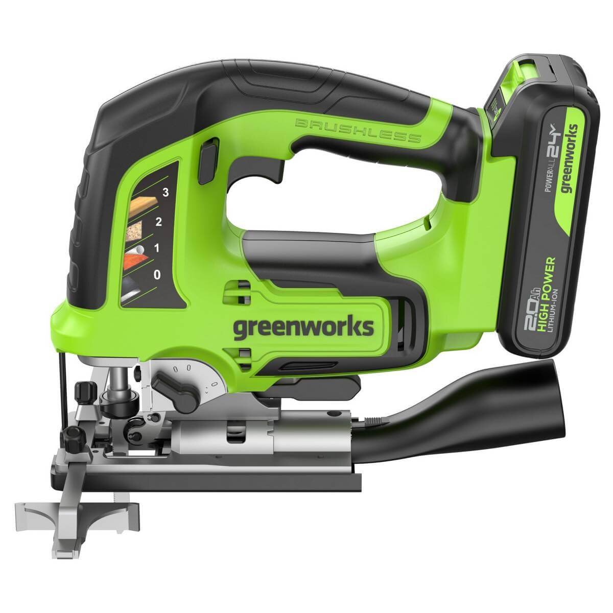 Лобзик аккумуляторный GREENWORKS GD24JS120 (3601407CUA)