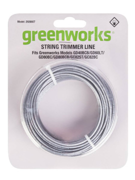 Леска триммерная GREENWORKS 2.0х20м (2926607)