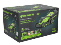 Газонокосилка аккумуляторная GREENWORKS GD40LM411 (2521007UB) [40В, 1х4.0 Ач, з/у]