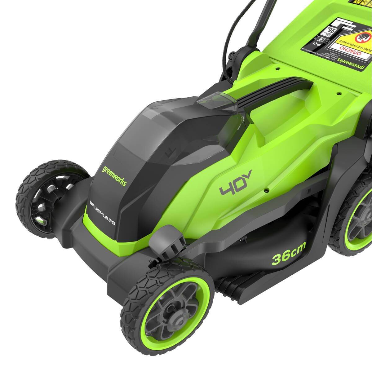 Газонокосилка аккумуляторная GREENWORKS G40LM35K4 (2520807UB) [40В, 1х4.0 Ач, з/у]