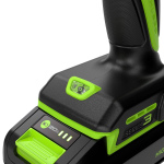 Дрель-шуруповерт Greenworks DD345 (3708307CUC) [24В, 2х2.0 Ач, бесщеточный, кейс]