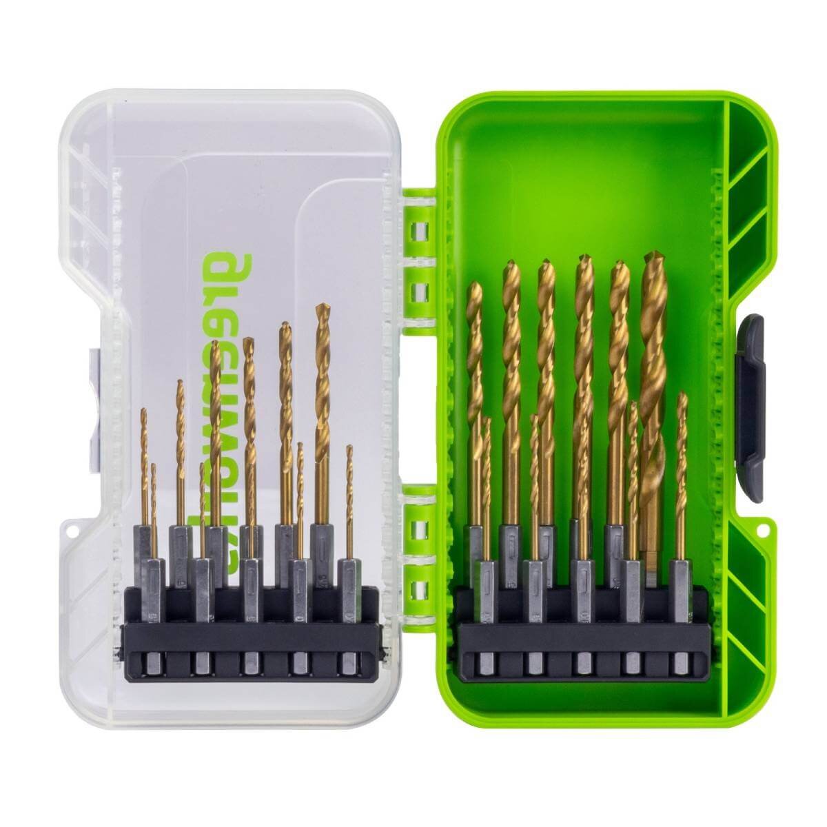 Набор сверл по металлу 1,5-8 мм GREENWORKS 22 шт. (2943907)