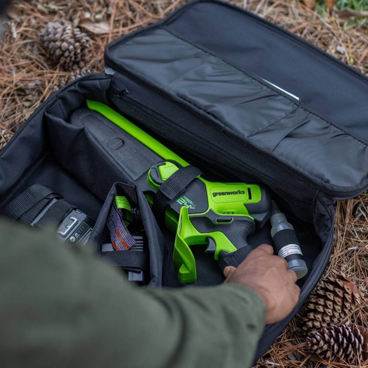 Пила садовая аккумуляторная GREENWORKS GD24CSMNX (2008707UB) [24В, 1х4.0 Ач, з/у]