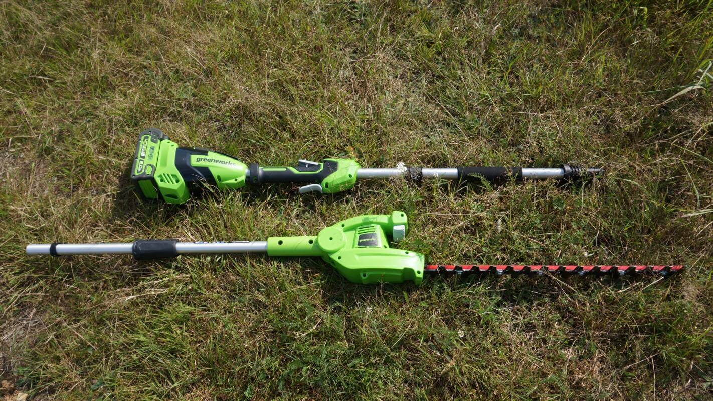 Ножницы садовые аккумуляторные удлиненные GREENWORKS G40PHA без АКБ и ЗУ (2300407)