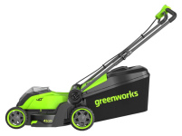 Газонокосилка аккумуляторная GREENWORKS GD40LM411 (2521007UB) [40В, 1х4.0 Ач, з/у]