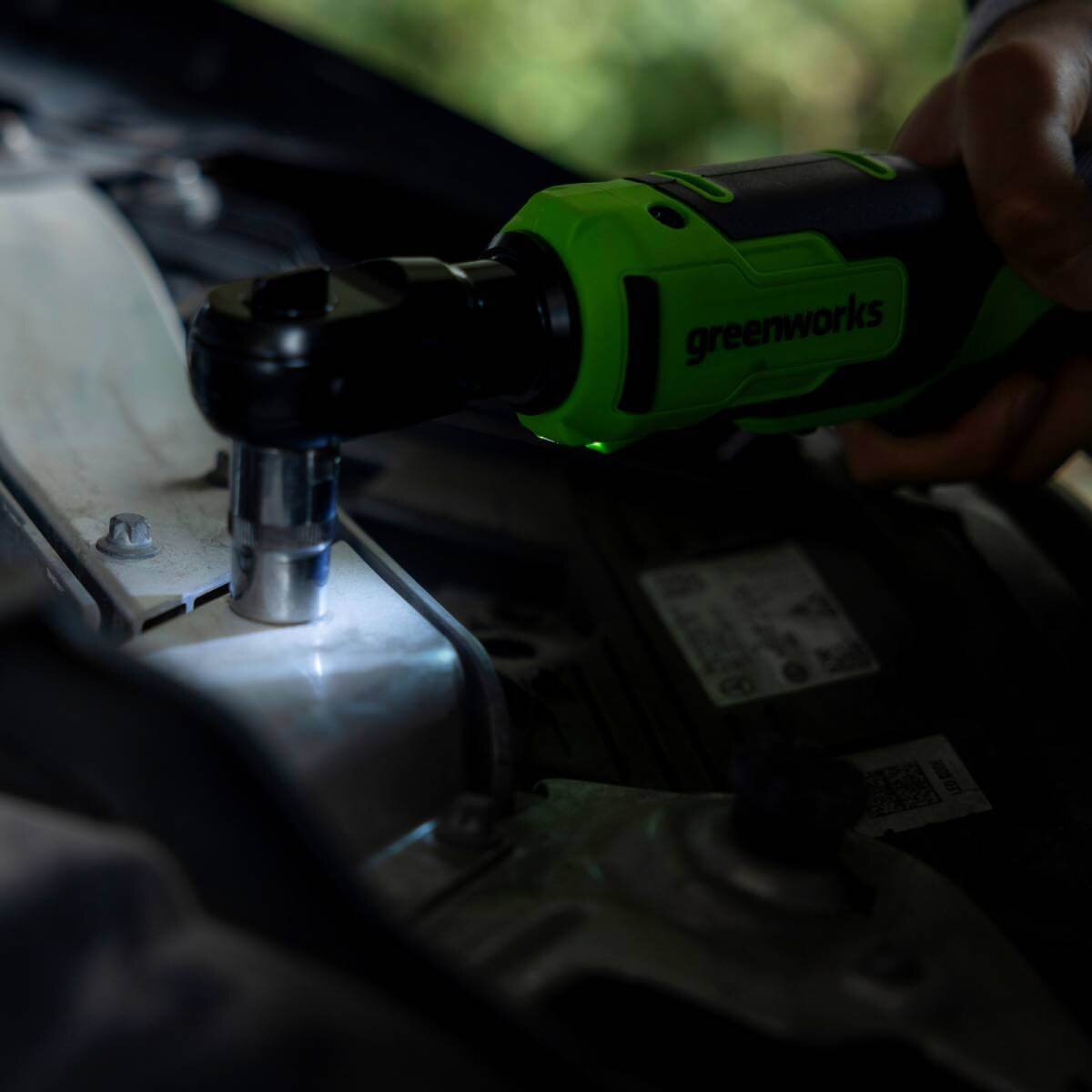 Трещотка аккумуляторная GREENWORKS GD24RW (3804007CUA)