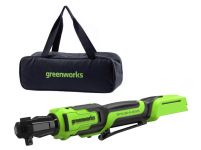 Трещотка аккумуляторная GREENWORKS GD24RW без АКБ и ЗУ+сумка (3804007)
