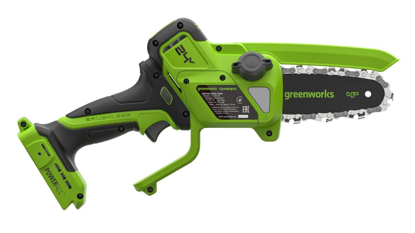 Пила садовая аккумуляторная GREENWORKS CS2410A (CS2410AA1) [24В, без акб и з/у]