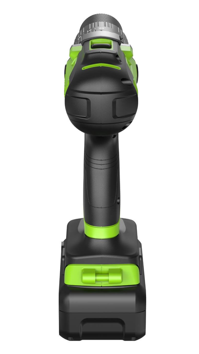 Дрель-шуруповерт ударный Greenworks GD24DD60 (3704107CUB) [24В, 1х4.0 Ач, бесщеточный, кейс]