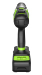 Дрель-шуруповерт ударный Greenworks GD24DD60 (3704107CUB) [24В, 1х4.0 Ач, бесщеточный, кейс]