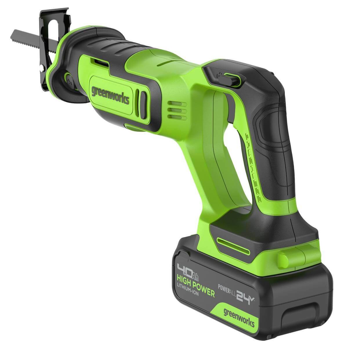 Пила сабельная аккумуляторная GREENWORKS GPT-BLRS-1 (1200607CUB)