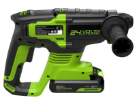 Перфоратор аккумуляторный GREENWORKS GD24SDS2 (3803007CUA)