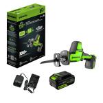 Пила сабельная аккумуляторная GREENWORKS GPT-CRS-25 (1200507CUB)