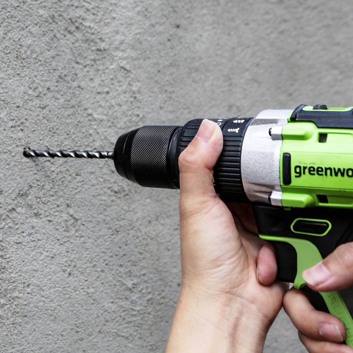 Шуруповерт ударный Greenworks GD24DD60 (3704107) [24В, 1х2 Ач, бесщеточный, картон]