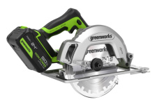 Пила дисковая аккумуляторная GREENWORKS GD24CS (1500907CUG)