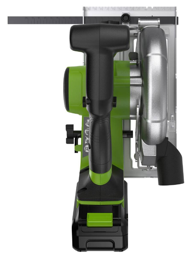 Пила дисковая аккумуляторная GREENWORKS GD24CS165 (1501607CUB)