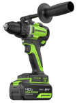 Дрель-шуруповерт Greenworks GD24DD90 (3707507CUB) [24В, 1х4.0 Ач, бесщеточный, кейс]