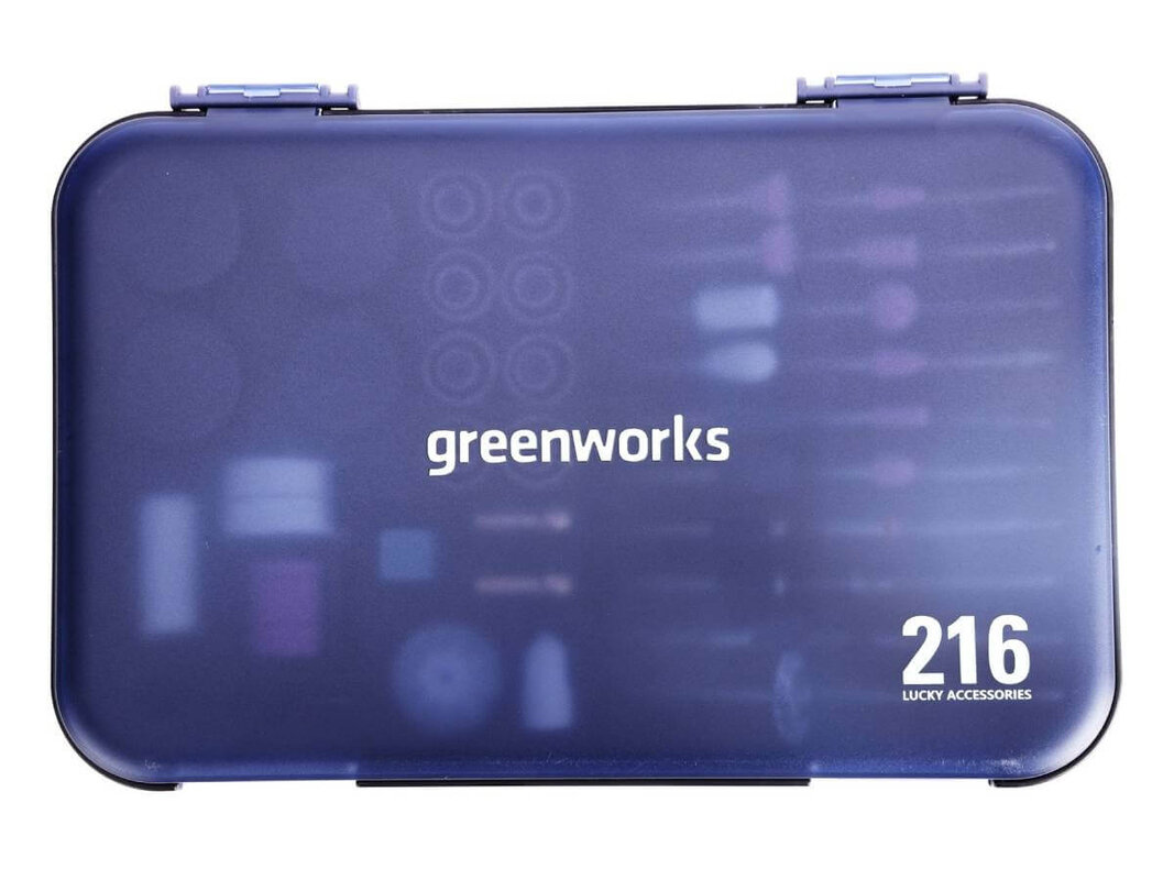 Набор насадок для гравера GREENWORKS 216 предметов (3503507)