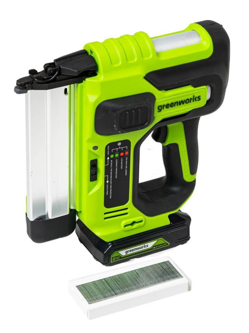 Нейлер аккумуляторный GREENWORKS GD24BN (3400707CUA)