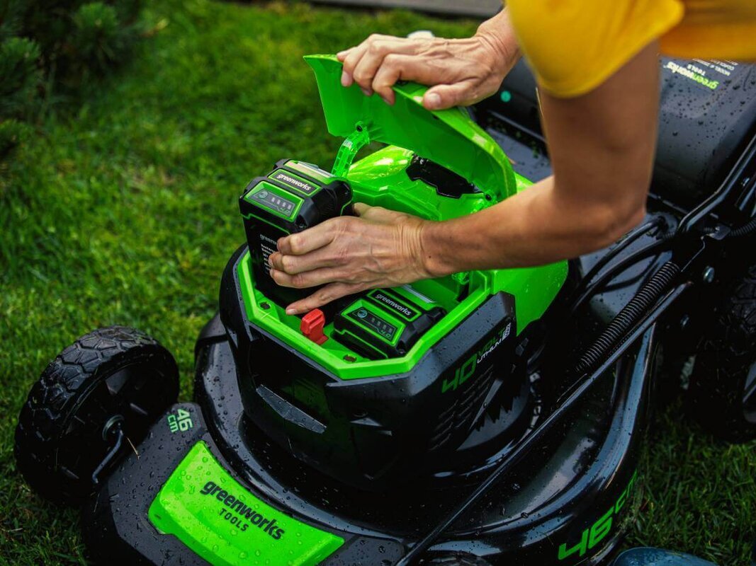 Газонокосилка аккумуляторная GREENWORKS GD40LM46SPK4 (2506807UB)