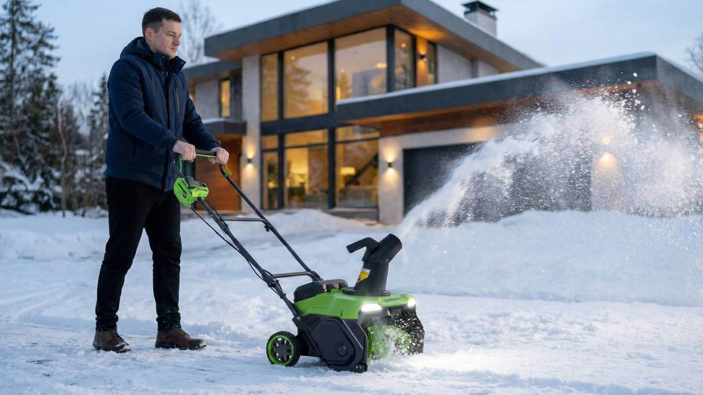 Снегоуборщик аккумуляторный GREENWORKS GD40STX2 (2603407UB)