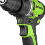 Дрель-шуруповерт Greenworks GD24DD90 (3707507CUD) [24В, 2х4.0 Ач, бесщеточный, кейс]