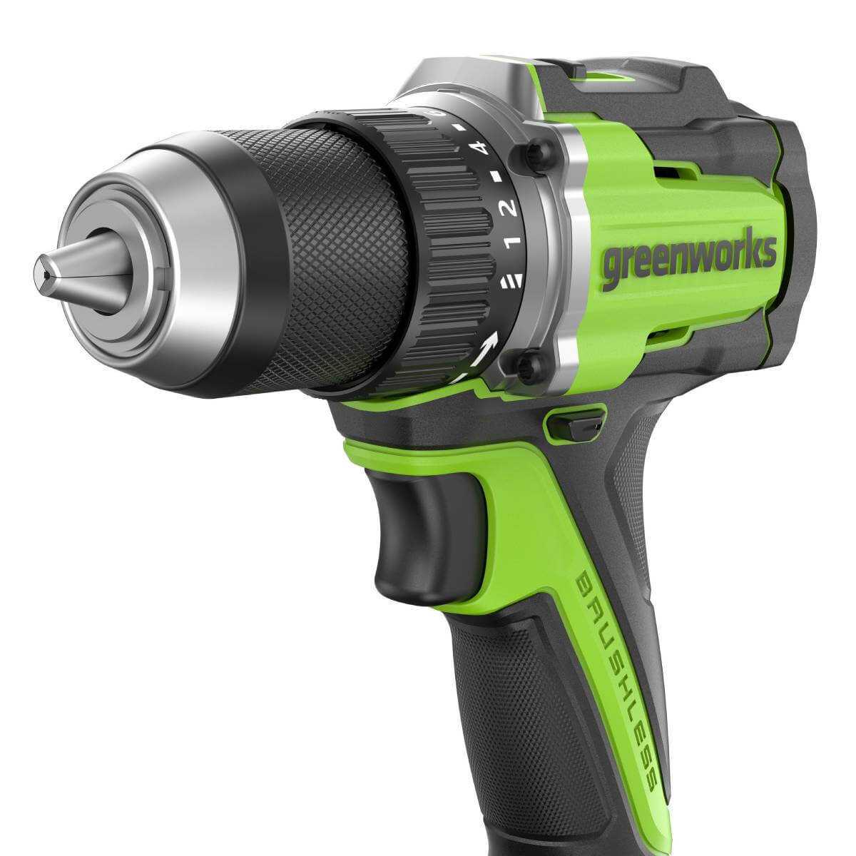 Дрель-шуруповерт Greenworks DD560 Anti-kickback (3708407CUB) [24В, 1х4.0 Ач, бесщеточный, кейс]