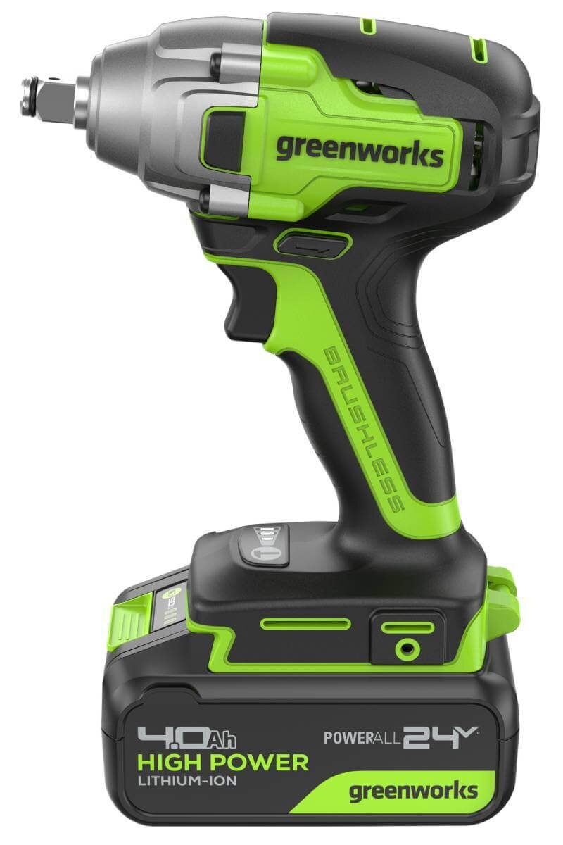 Гайковерт аккумуляторный ударный GREENWORKS GD24IW400 (3802907CUB)