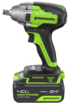 Гайковерт аккумуляторный ударный GREENWORKS GD24IW400 (3802907CUB)