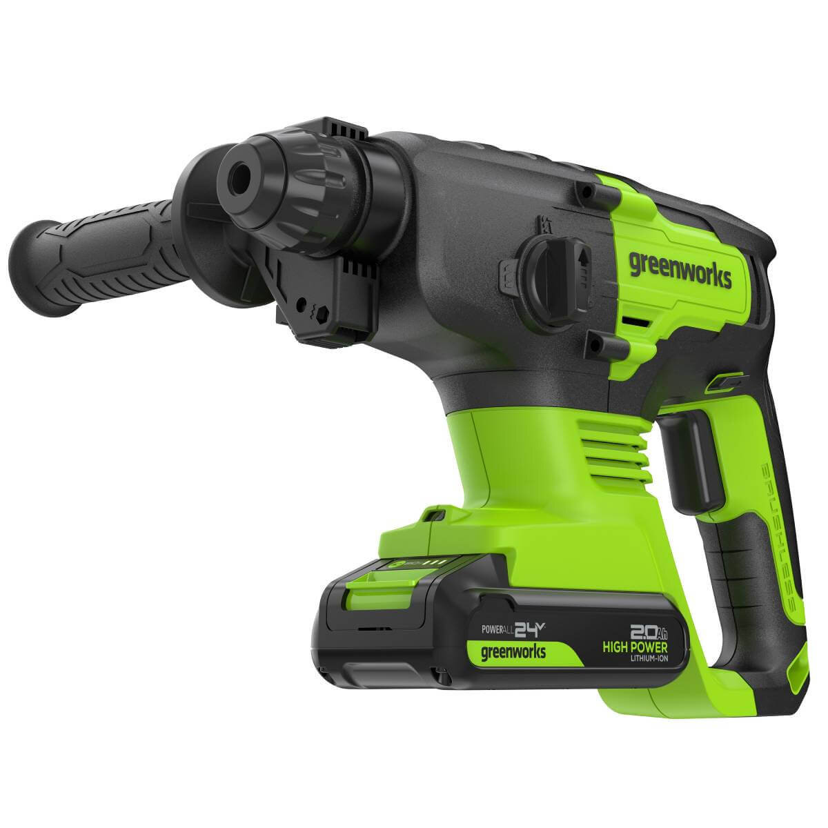 Перфоратор аккумуляторный GREENWORKS GD24SDS2 (3803007CUA)