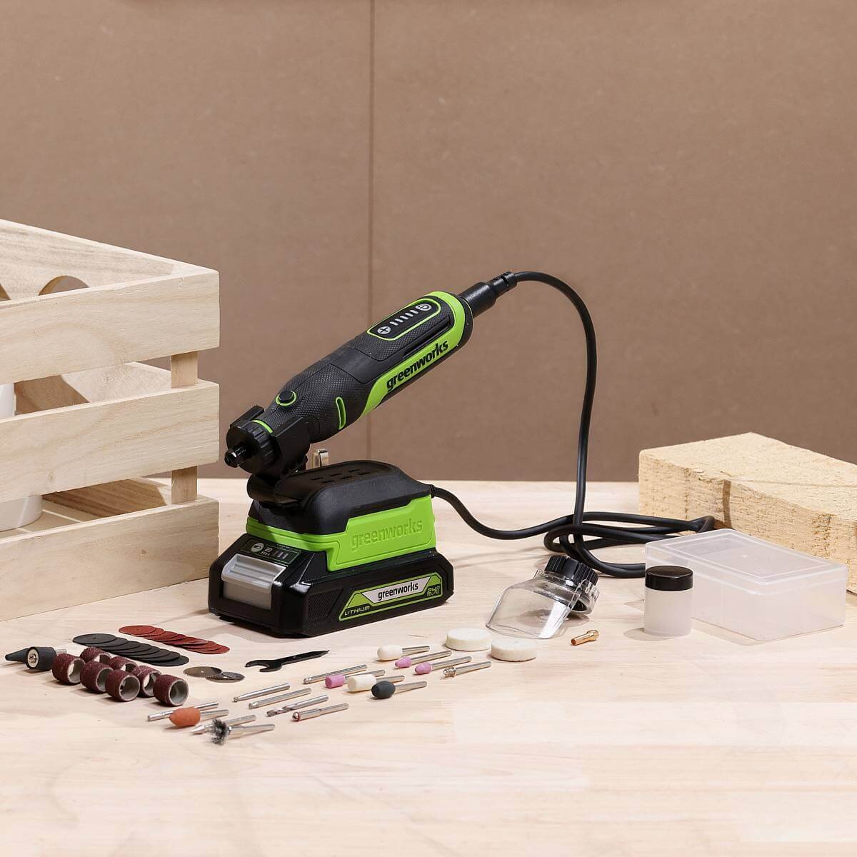 Гравер аккумуляторный GREENWORKS G24RT (3200807CUA)