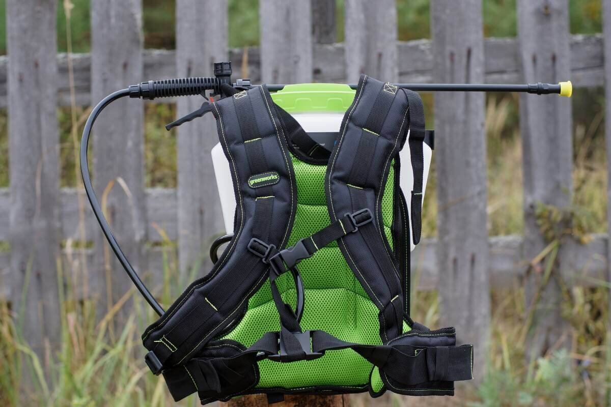 Опрыскиватель аккумуляторный ранцевый 15 л. GREENWORKS G24BPSII (5300307) [24В, без АКБ и ЗУ]