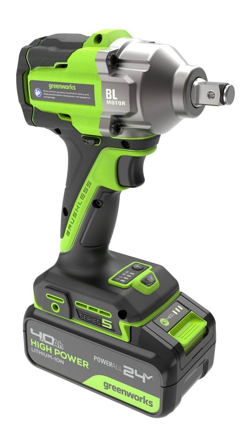 Гайковерт аккумуляторный ударный GREENWORKS IW5500 (3805007CUB)