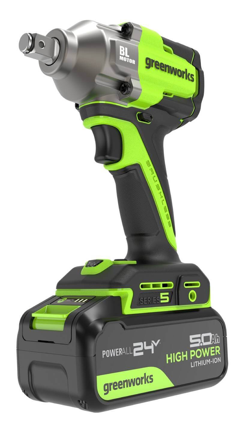 Гайковерт аккумуляторный ударный GREENWORKS IW5500 (3805007CUG)