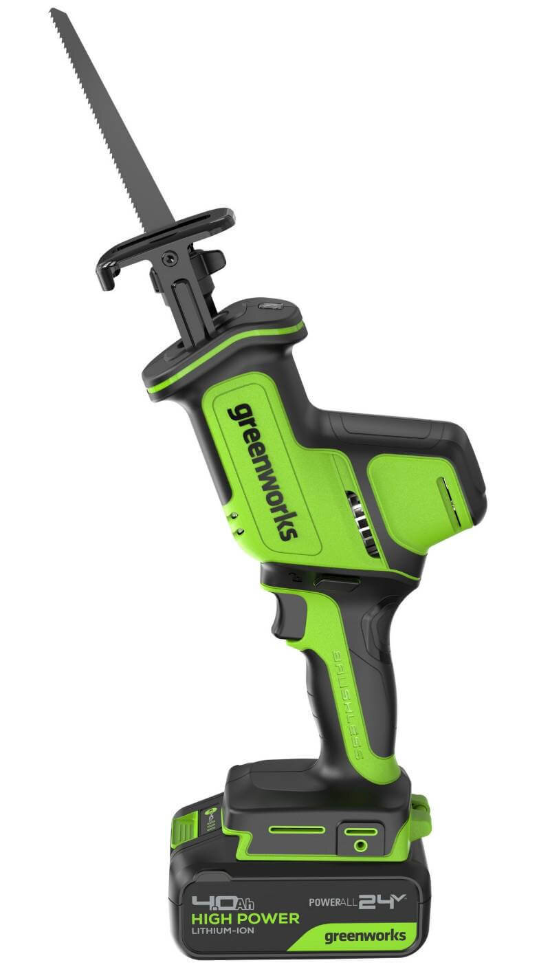 Пила сабельная аккумуляторная GREENWORKS GPT-CRS-25 (1200507CUB)