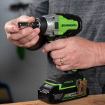 Винтоверт аккумуляторный ударный GREENWORKS GD24ID3 (3802807CUB)