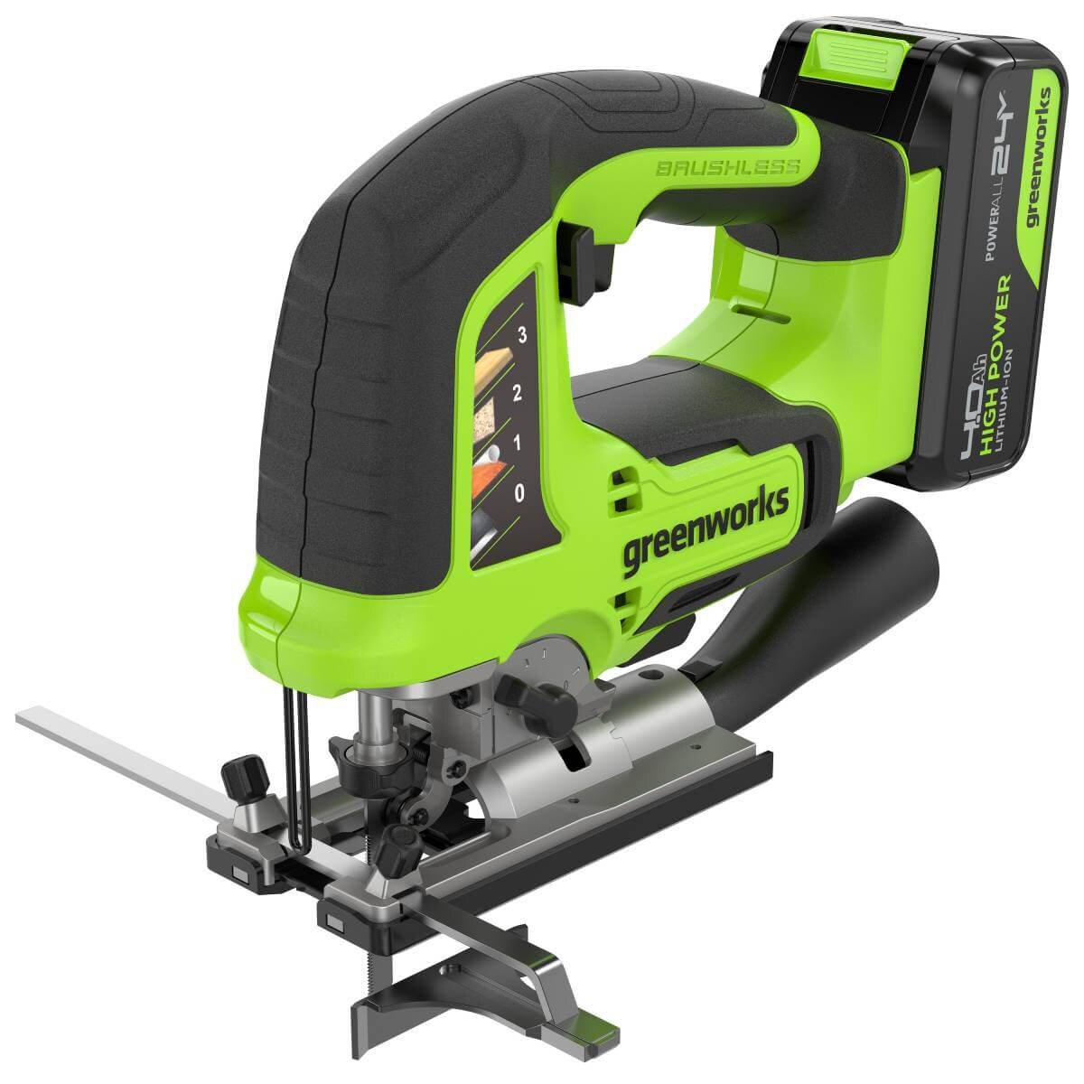 Лобзик аккумуляторный GREENWORKS GD24JS120 (3601407CUB)